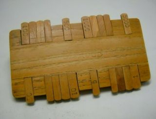 Vintage Wooden Bezique Card Game Score Points Counter Marker 5