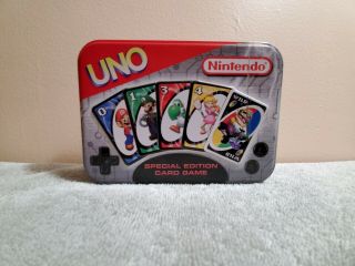 Nintendo Special Edition Uno Card Game Tin Mario Series 2004