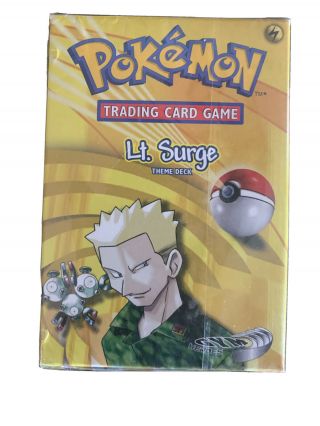 2000 Pokemon Gym Heroes Lt.  Surge Theme Deck Straight From Deck