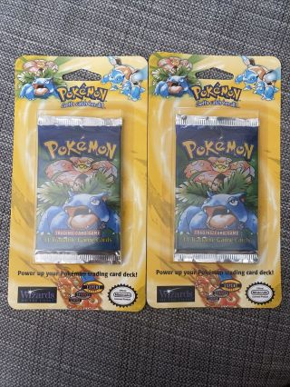 2 - 1999 Pokémon: Base Set Blister Booster Pack (venesaur Art - Wotc)