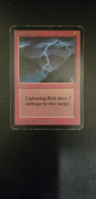 Vintage Magic | Mtg Alpha Lightning Bolt