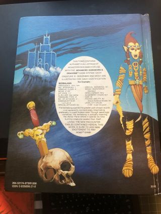 Vintage 1981 Advanced Dungeons & Dragons Fiend Folio AD&D D&D TSR 2