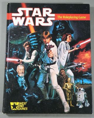 Star Wars The Roleplaying Game Rpg Hardcover Book West End Games (1987)