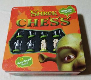 Shrek Chess Collector’s Edition In Tin Box With Inserts