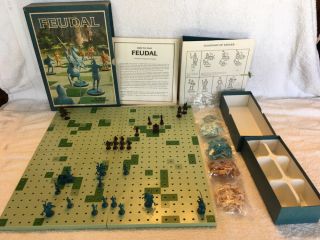 1967 Feudal The Game Of Siege And Conquest 3m Bookshelf Game Slightly Played