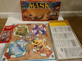 Mask M.  A.  S.  K.  Kenner 1985 Board Game - Open Box - Complete,  Gently