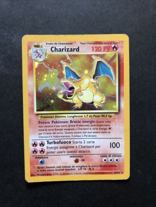 Pokemon - Charizard - Holo Rare - 4/102 - Base Set - No Shining Charizard