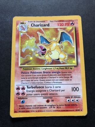 Pokemon - Charizard - Holo Rare - 4/102 - Base Set - No Shining Charizard 3