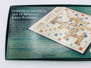 SCRABBLE SPANISH EDITION Crossword Game Edición En Español 2001 COMPLETE 2