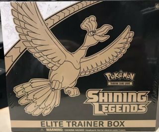 Pokemon Tcg Shining Legends Ho - Oh Sun & Moon Elite Trainer Box