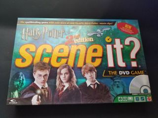 Harry Potter Scene It? 2nd Edition Dvd Board Game Mattel 2007 Complete