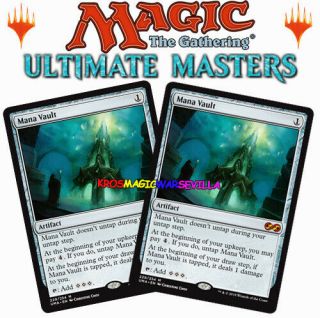 Mtg 2 X Mana Vault - Cofre De Maná Ultimate Masters English Magic
