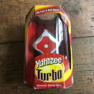 Parker Brothers Hasbro 2006 Yahtzee Turbo Electronic Talking Game Big Die Dice