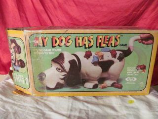 Vintage My Dog Has Fleas Game By Ideal 1979 Complete