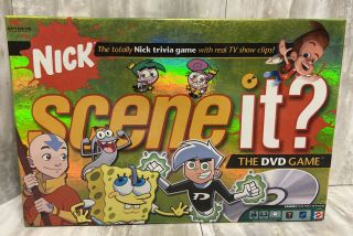 2006 Nick Scene It Trivia Dvd Board Game Nickelodeon Edition Complete