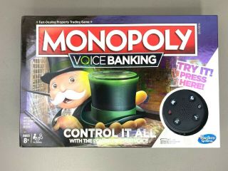 Hasbro Gaming Monopoly Voice Banking Electronic Family Board Game