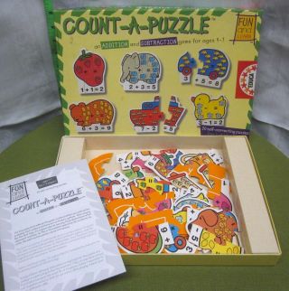 Count - A - Puzzle Addition & Subtraction Game Educa Learning Activity Math