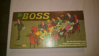 Vintage " The Boss " Board Game 1972 By Ideal Complete And