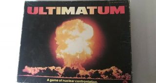 Yaquinto Ultimatum: A Game Of Nuclear Confrontation Vintage 1979 Mostly Complete
