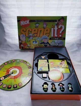 2006 Nick Scene It Trivia Dvd Board Game Nickelodeon Edition Complete