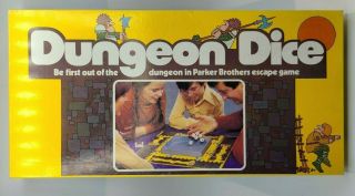 Vintage 1977 Dungeon Dice Board Game Parker Brothers Usa Made Complete