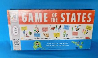 Vintage Milton Bradley " Game Of The States " 1960 4920 Complete &