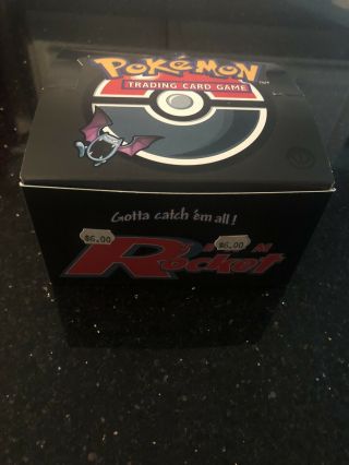 Pokemon Team Rocket Booster Box 1st Edition empty Box 2