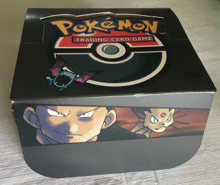 Pokemon Team Rocket First Edition - Empty Booster Box - Very