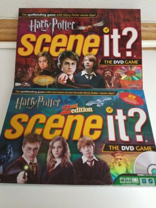 Harry Potter Scene It? 2nd Edition Dvd Trivia 100 Complete/ 1st And 2nd Edition