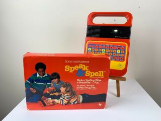 Speak & Spell By Texas Instruments 1984 Learning Game With Box