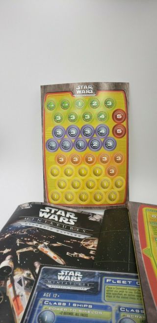 Star Wars Miniatures STARSHIP BATTLES Rules,  Dice,  Map 3