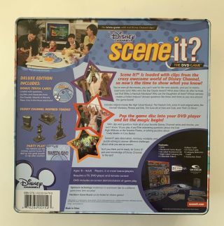Scene It Dvd Game Disney Channel Deluxe Edition Complete Tin Box 2