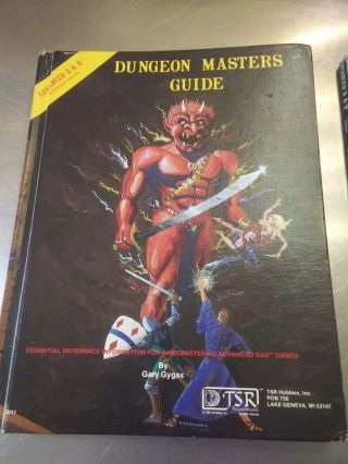 Advanced D&d Dungeon Masters Guide 1979 & Players Handbook 1980 Tsr