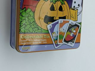 Peanuts The Great Pumpkin Charlie Brown Halloween UNO Collectable Tin Card Game 3