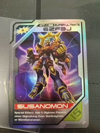 Digimon D - Tector Card Series 4 Susanomon Dt - 196 Asia Exclusive Chase Rare Holo