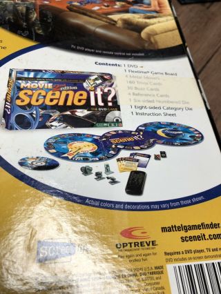 Scene It? Movie 2nd Edition DVD Trivia Board Game Mattel 2007 COMPLETE 3