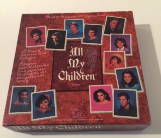 Vintage " All My Children " Board Game By Tsr - 1985 Edition - 100 Complete