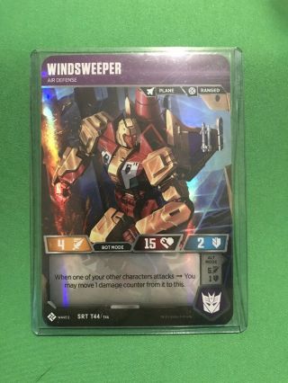 Transformers Tcg Windsweeper Wave 5 Rare Srt T44/t46 Trading Card