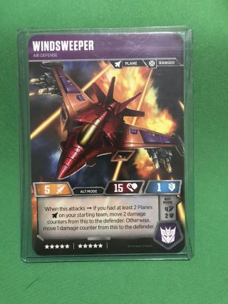 Transformers TCG WINDSWEEPER Wave 5 Rare SRT T44/T46 Trading Card 2