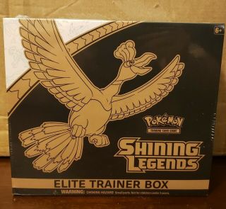 Pokémon Tcg: Shining Legends Elite Trainer Box In Hand And