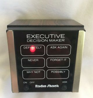 Vintage Radio Shack Electronic Executive Decision Maker