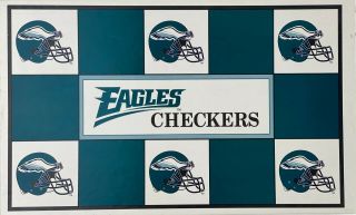 Vintage Philadelphia Eagles Vs Dallas Cowboys Checkers Game Nfl From 1993