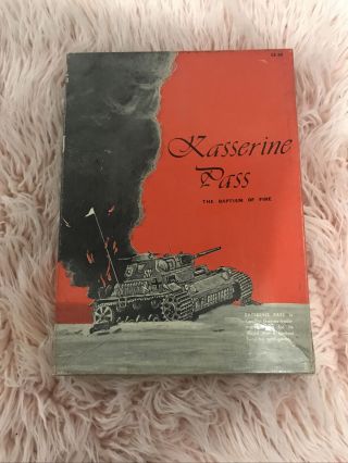 Conflict Games 1977 - Kasserine Pass Game - The Baptism Of Fire (punched) Ex