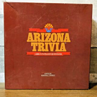 Arizona Trivia,  1000 Fun Filled Questions,  Complete In Az 1985