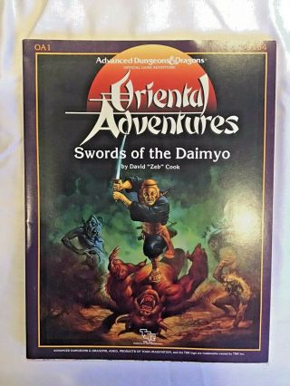 D&d Oa1 Swords Of The Daimyo (1986 Tsr)