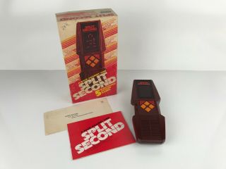 1980 Parker Brothers Split Second 5 - Electronic Action Games Handheld