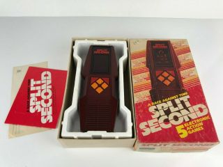 1980 Parker Brothers SPLIT SECOND 5 - Electronic Action Games Handheld 2