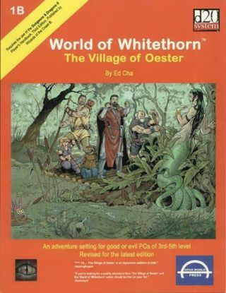 Mystic Eye D20 Rpg World Of Whitethorn - The Village Of Oester Nm