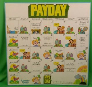 Payday Board Game 1975 Classic 2 - 4 Players Parker Brothers Pay Day 2