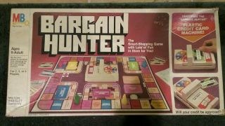 Bargain Hunter Board Game,  Milton Bradley,  1981 Smart Shopping Game Complete